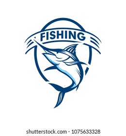 Marlin Fishing Logo Fishing Logo Stock Vector (Royalty Free) 1075633328 ...