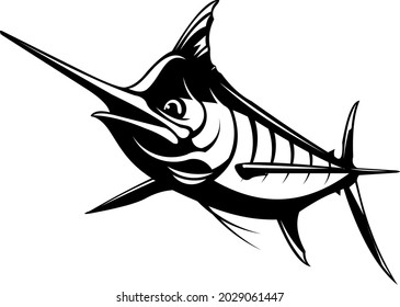 Marlin Fishing Logo. Fresh and Cool Marlin Fish Logo Template, Great to use as your marlin fishing Activity. 