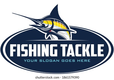 Marlin Fishing Logo Template, Great to use as your marlin fishing Activity. 