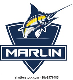 Marlin Fishing Logo Template, Great to use as your marlin fishing Activity. 