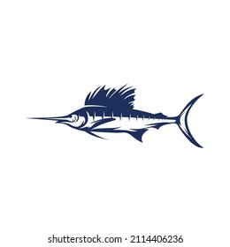 Marlin Logo Great for fisherman and  Saltwater,  Unique  modern Marlin Jumping