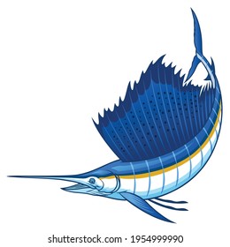 marlin sailfish with big sail fin