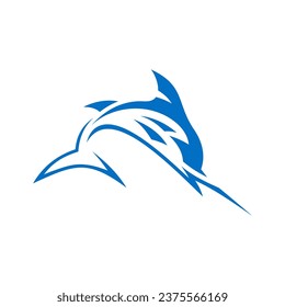 Marlin Vector Logo Design Template