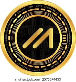 marlin-pond cryptocurrency drawings on abstract background. 3d illustrations.