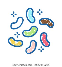 marmalade candy doodle icon sketch vector. marmalade candy sign. isolated symbol illustration