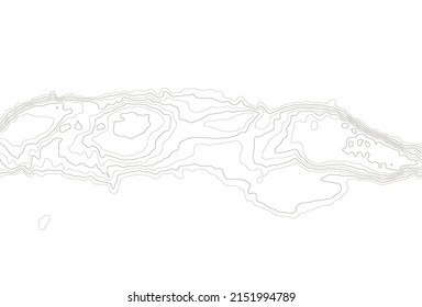 Marmara sea topographic map, contour vector background.