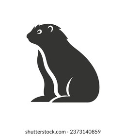 Marmot Icon on White Background - Simple Vector Illustration