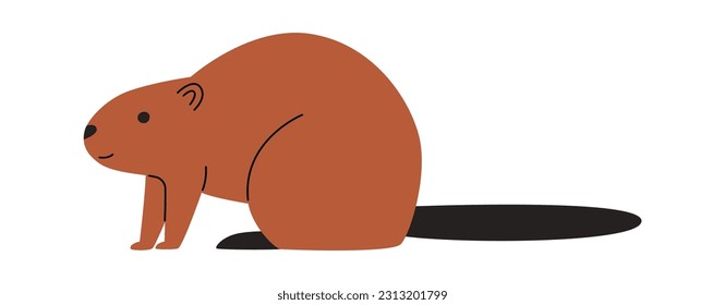 Marmot Rodent Animal Vector Illustration