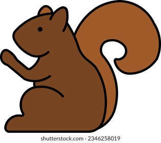 marmot rodent chipmunk squirrel animal Outline