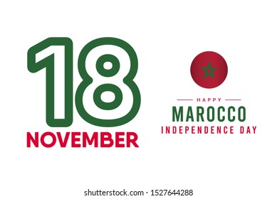 Marocco independence day design template
