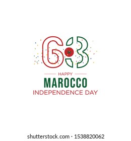 Marocco independence day design template