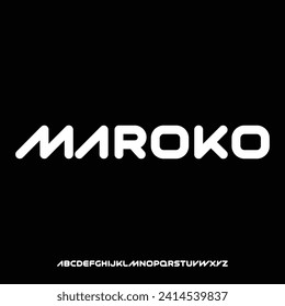 MAROKO, the elegant and luxury display font , looks glamour and sophisticated typeset