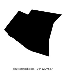 Maroodi Jeex region map, administrative division of Somalia. Vector illustration.