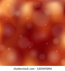 Maroon background blur with lights. Abstract square background in brown, maroon, orange, yellow tones for poster, card, banner, wallpaper. Suitable for autumn, thanksgiving, X-mas, New Year. EPS 10