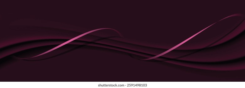 Maroon banner with shiny line. Horizontal banner with red maroon color background. Suit for banner, poster, cover, header, flyer, brochure, website, presentation