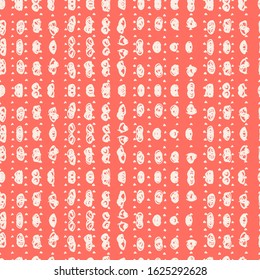 Maroon and Beige tie dye seamless pattern.  Shibori seamless print. Watercolor hand drawn batik.  Handmade watercolour shirt tie dye pattern. Japan traditional tile. Salmon and Beige shibori.