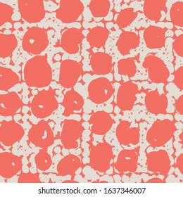 Maroon and Beige tie dye seamless pattern.  Shibori seamless print. Watercolor hand drawn batik.  Handmade watercolour shirt tie dye pattern. Japan traditional tile. Rose and Beige shibori.