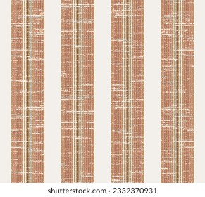maroon, black colored modern retro vertical stripes on natural linen textures background with vintage effect . Lines Grunge Pattern for Linen, Fabric, Wallpaper. Trendy background.