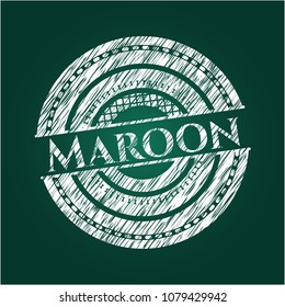 Maroon with chalkboard texture