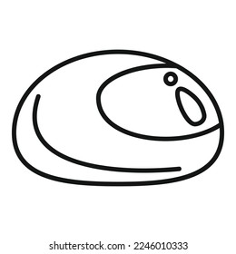 Maroon chestnut icon outline vector. Autumn tree. Sweet fall