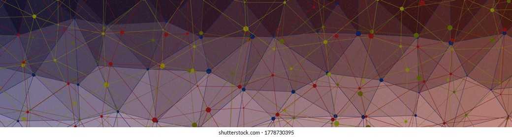 Maroon color Abstract color Low-Polygones Generative Art background illustration