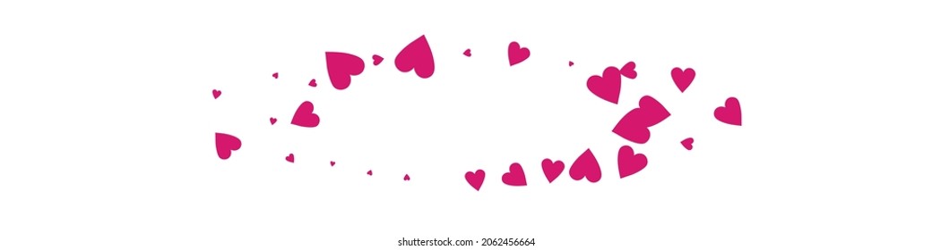 Vector de Confetti color marrón Panorámica de fondo blanco. Marco de corazones de boda. Ilustración Del Corazón Rojo Caída.