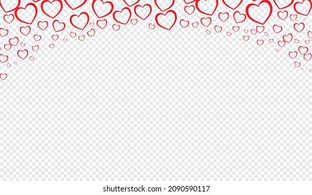 Maroon Color Heart Vector Panoramic White

