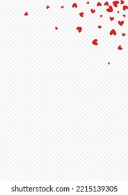 Maroon Color Heart Vector Transparent Backgound. Romance Confetti Frame. Red Visual Papercut Poster.