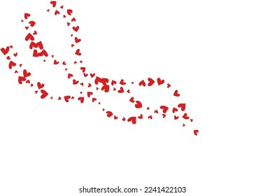 Maroon Color Hearts, Vektorweißer Hintergrund. Schneide Paperschnitt Textur. rosafarbene 3D-Herzkarte.