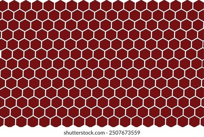 Patrón de nido de abeja hexagonal de color marrón, diseño de Vector sin costuras, fondos, embalaje, moda y textiles, fondo para presentaciones