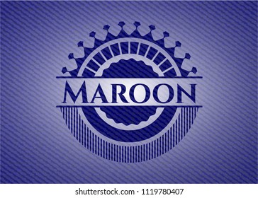Maroon denim background