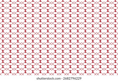 Maroon diamonds connect with lines, forming a repeating geometric pattern, the arrangement creates a delicate, textured appearance vector background