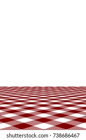 Maroon Gingham pattern. Texture from rhombus/squares for - plaid, tablecloths, clothes, shirts, dresses, paper, bedding, blankets, quilts and other textile products. Vector illustration.
