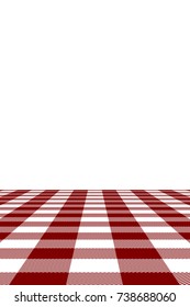 Maroon Gingham pattern. Texture from rhombus/squares for - plaid, tablecloths, clothes, shirts, dresses, paper, bedding, blankets, quilts and other textile products. Vector illustration.