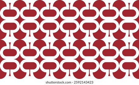 Maroon harmony wave pattern. A simple geometric pattern with a combination of maroon and white creates a unique and modern visual effect