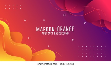 Maroon - Orange Gradient Abstract Backgrounds, Fluid Abstract Backgrouds