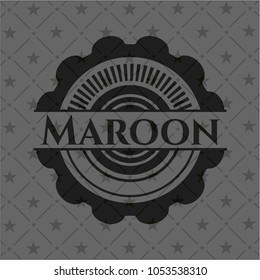 Maroon realistic dark emblem