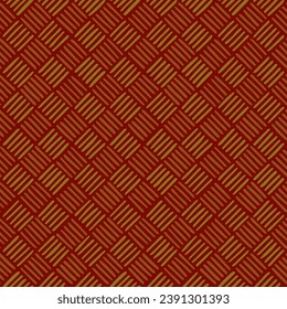 maroon repetitive background. brown green hand drawn striped squares. vector seamless pattern. geometric fabric swatch. wrapping paper. design template for textile, linen, home decor