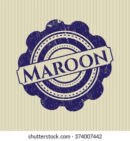 Maroon rubber seal