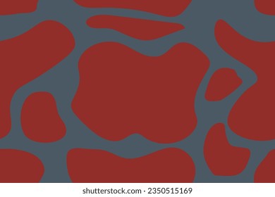 manchas de cimarrones sobre el fondo gris. Animalismo y abstracción, piel de vaca. Moda vectorial de diseño, elegante y sin fisuras para el diseño y la decoración.