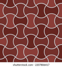 Disposición de mosaico de maroon, ilustración vectorial aislada