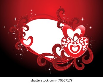 maroon twinkle star background with creative floral pattern frame