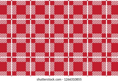 maroon and white gingham plaid pattern.Vector illustration.EPS-10.