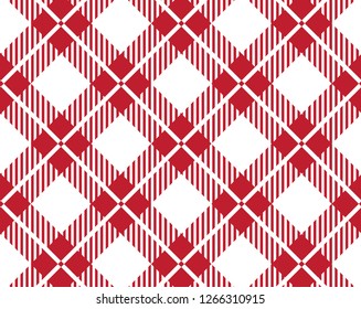 maroon and white gingham plaid pattern.Vector illustration.EPS-10.