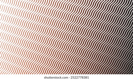 Fondo abstracto de patrón de línea de onda marrón y blanco para el telón de fondo