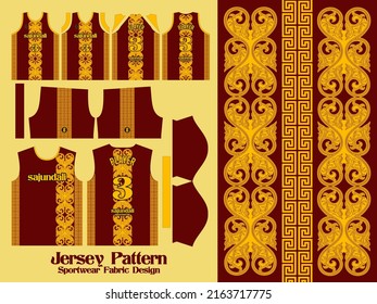 maroon and yellow jersey