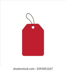 A maroon-colored sell tag for your requirements