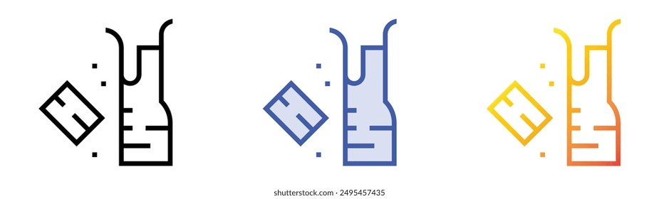maror icon. Linear, Blue Fill and Gradient Style Design Isolated On White Background