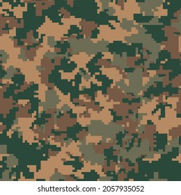 Marpat Digital Camouflage Seamless Vector Pattern