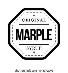 Marple Syrup vintage sign vector
